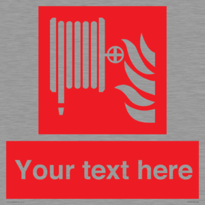 Custom Fire hose reel Sign